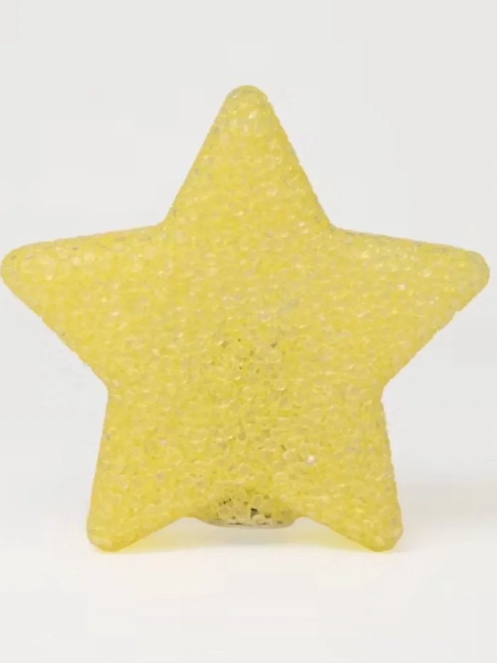 Novelty Light Warm White LED Star - Yellow
